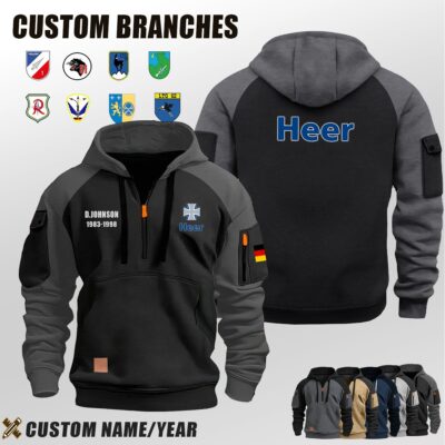 Custom DE Branches Halfzip Hoodie 1