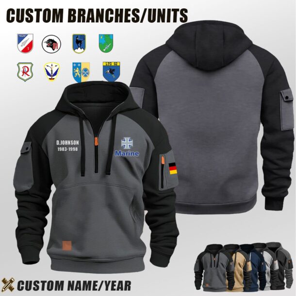 Custom DE Branches Halfzip Hoodie 4 Jpg