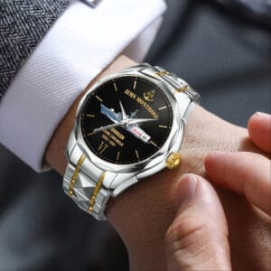 Custom HMS Ships Stainless Steel Watch 2