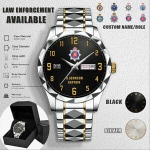 Custom UK Police Stainless Steel Watch 1