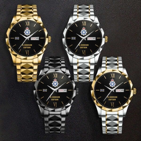 Custom UK Police Stainless Steel Watch 2