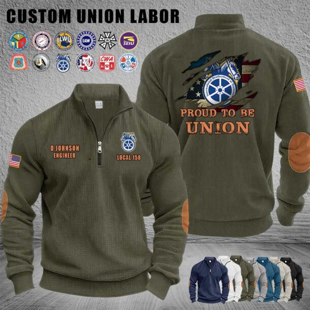 Custom Union Labor Halfzip Sweatshirt 3 3