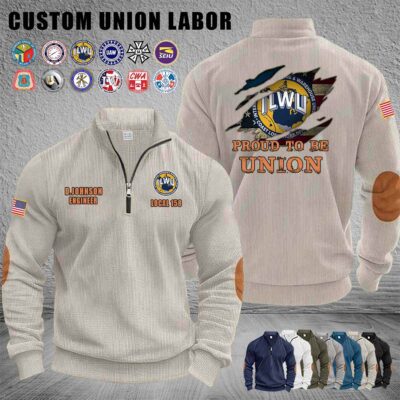 Custom Union Labor Halfzip Sweatshirt 6 Jpg