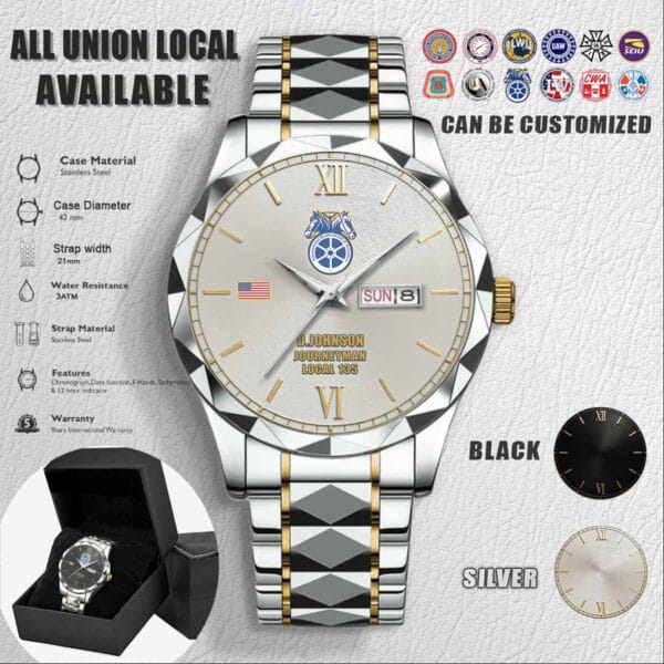 Custom Union Labor Stainless Steel Watch 2