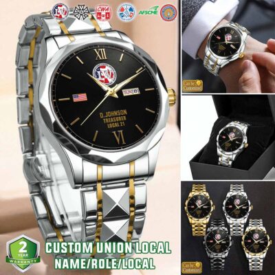 Custom Union Labor Stainless Steel Watch3