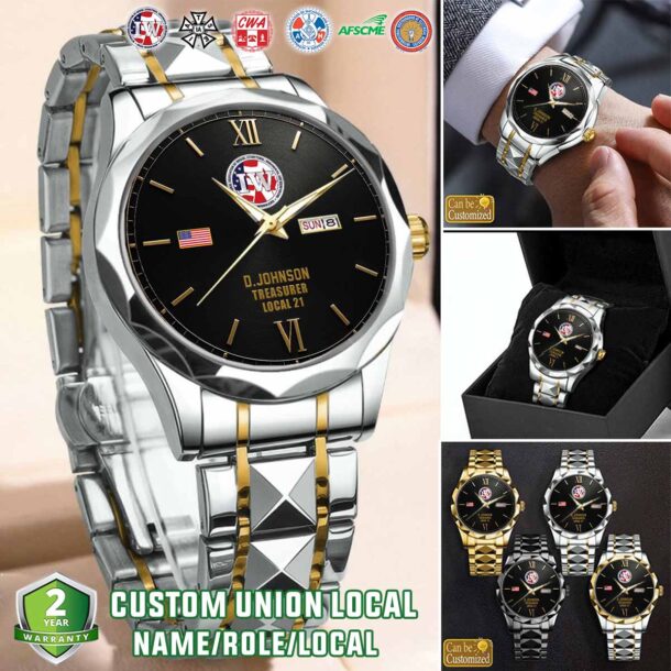 Custom Union Labor Stainless Steel Watch3