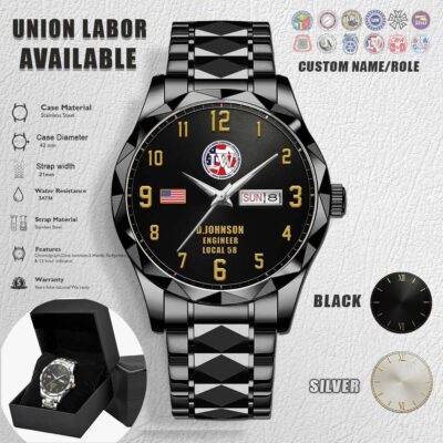 Custom Union Labor Stainless Wteel Watch 3jpg