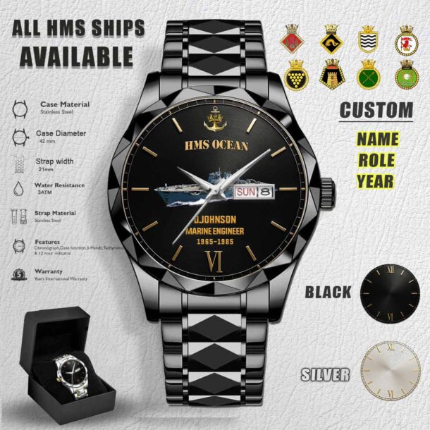 HMS Ships Stainless Steel Watch 1