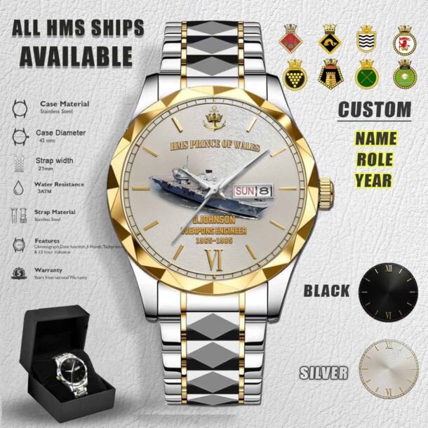 HMS Ships Stainless Steel Watch 2