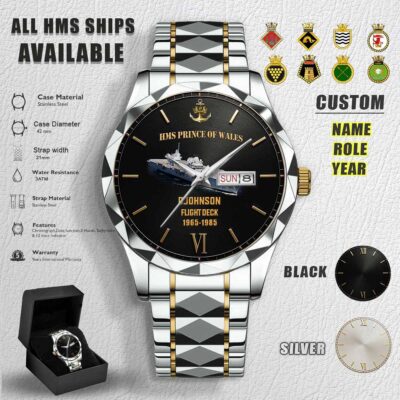 HMS Ships Stainless Steel Watch 5