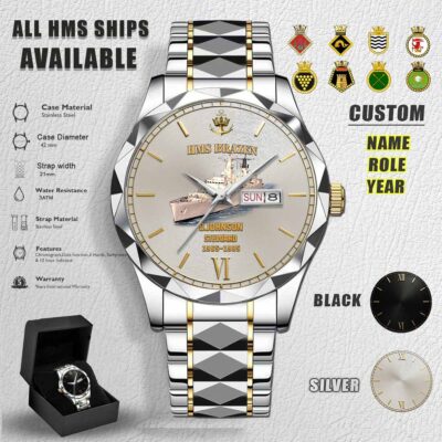 HMS Ships Stainless Steel Watch 6