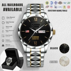 Penn Central Stainless Steel Watch