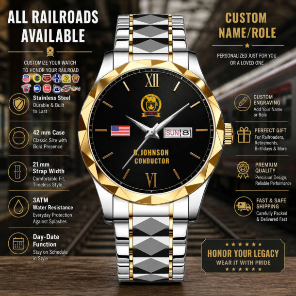 Railroad Daydate Watch 25