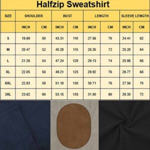 Web Size Halfzip Sweatshirt
