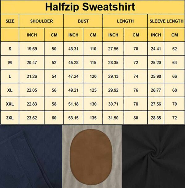 Web Size Halfzip Sweatshirt