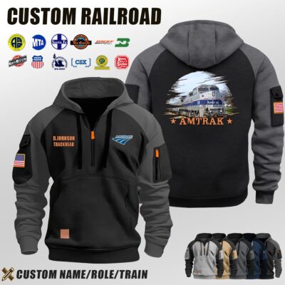 Amtrak_Halfzip Hoodie