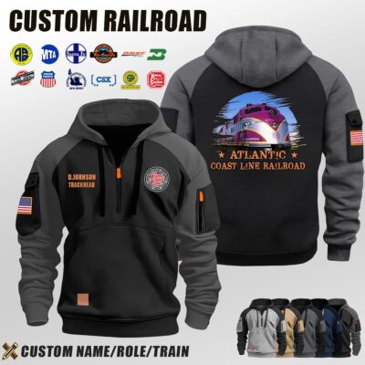 Atlantic Coast Line Railroad_Halfzip Hoodie
