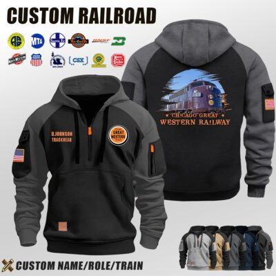 Chicago Great Western Railway_Halfzip Hoodie
