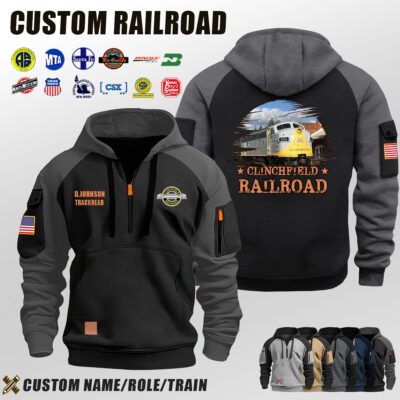 Clinchfield Railroad_Halfzip Hoodie