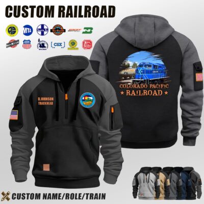 Colorado Pacific Railroad_Halfzip Hoodie