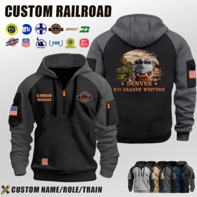 Denver & Rio Grande Western Railroad_Halfzip Hoodie