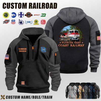 Florida East Coast Railway (FEC)_Halfzip Hoodie