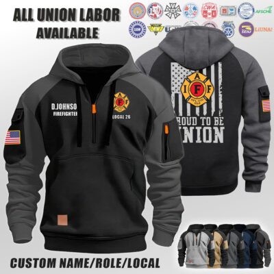 IAFF_Halfzip Hoodie
