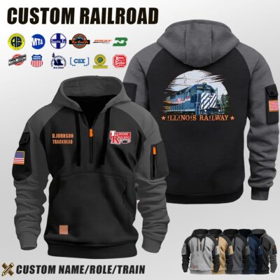 Illinois Railway_Halfzip Hoodie