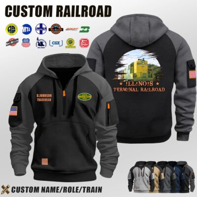 Illinois Terminal Railroad_Halfzip Hoodie
