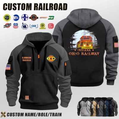 Indiana & Ohio Railway_Halfzip Hoodie