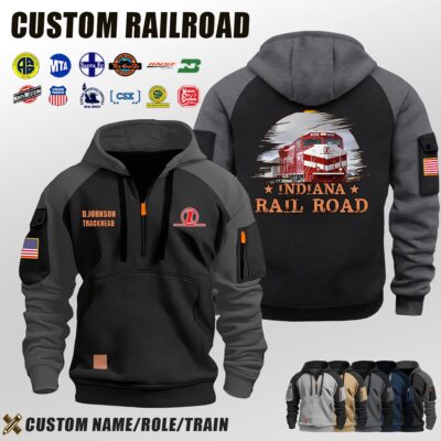 Indiana Rail Road_Halfzip Hoodie