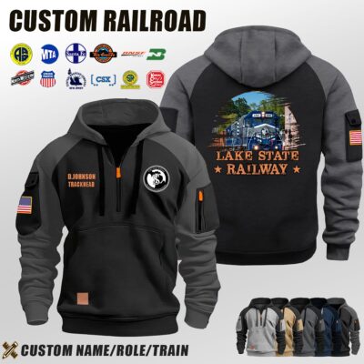 Lake State Railway_Halfzip Hoodie