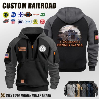Maryland & Pennsylvania railroad_Halfzip Hoodie