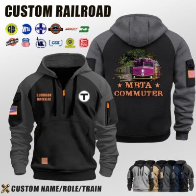 MBTA Commuter Rail_Halfzip Hoodie