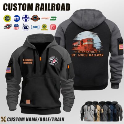 Minneapolis & St. Louis Railway_Halfzip Hoodie