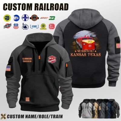 Missouri Kansas Texas Railroad_Halfzip Hoodie
