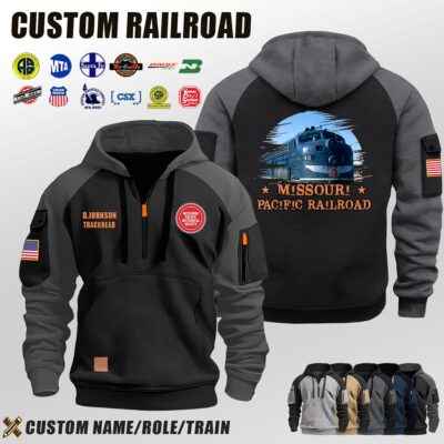 Missouri Pacific Railroad_Halfzip Hoodie