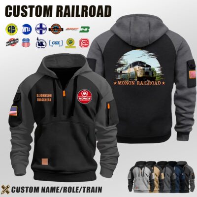 Monon Railroad_Halfzip Hoodie