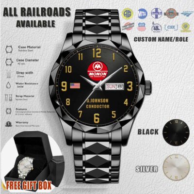 Monon Railroad_Stainless Steel Watch
