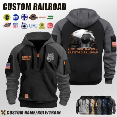 New York, New Haven & Hartford Railroad_Halfzip Hoodie
