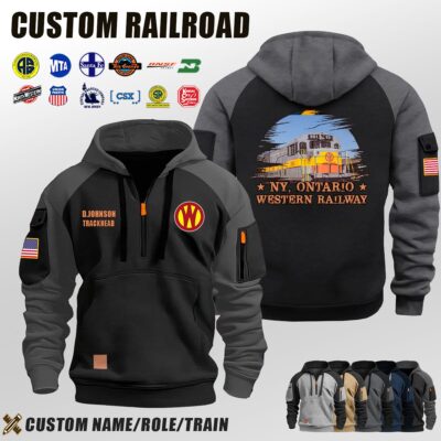 New York, Ontario & Western Railway_Halfzip Hoodie