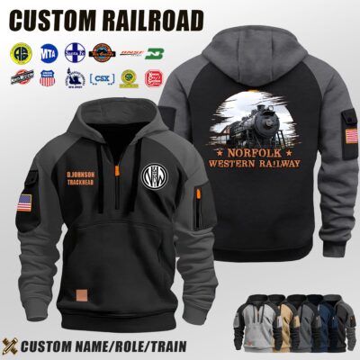 Norfolk & Western Railway_Halfzip Hoodie