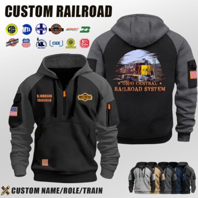 Ohio Central Railroad System_Halfzip Hoodie
