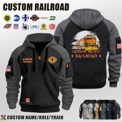 Oregon Pacific Railroad_Halfzip Hoodie