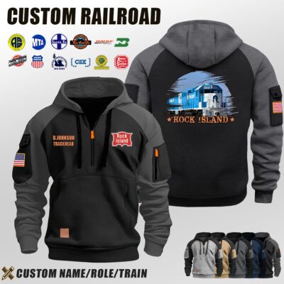 Rock Island_Halfzip Hoodie