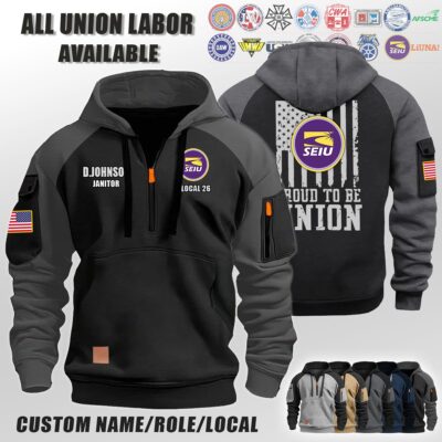 SEIU_Halfzip Hoodie