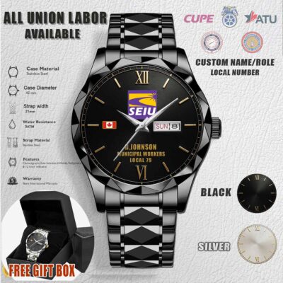 SEIU_Stainless Steel Watch