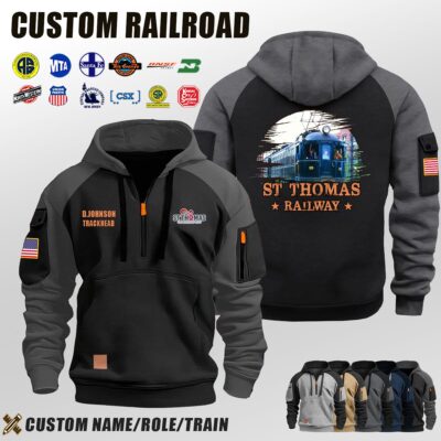 St Thomas Railway_Halfzip Hoodie