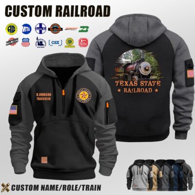 Texas State Railroad_Halfzip Hoodie