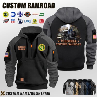 Virginia & Truckee Railroad_Halfzip Hoodie